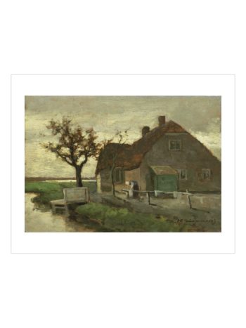 Boerenhuis Aan Een Vaart Poster