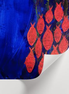 Sağlığa uygun iç mekan baskı teknolojisiyle üretilen dekoratif poster 