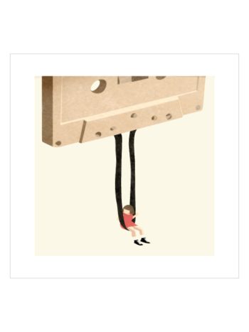 Hanging Tape Poster – Minimal Nostaljik Kaset Sanatı