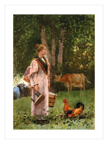The Milk Maid by Winslow Homer Poster