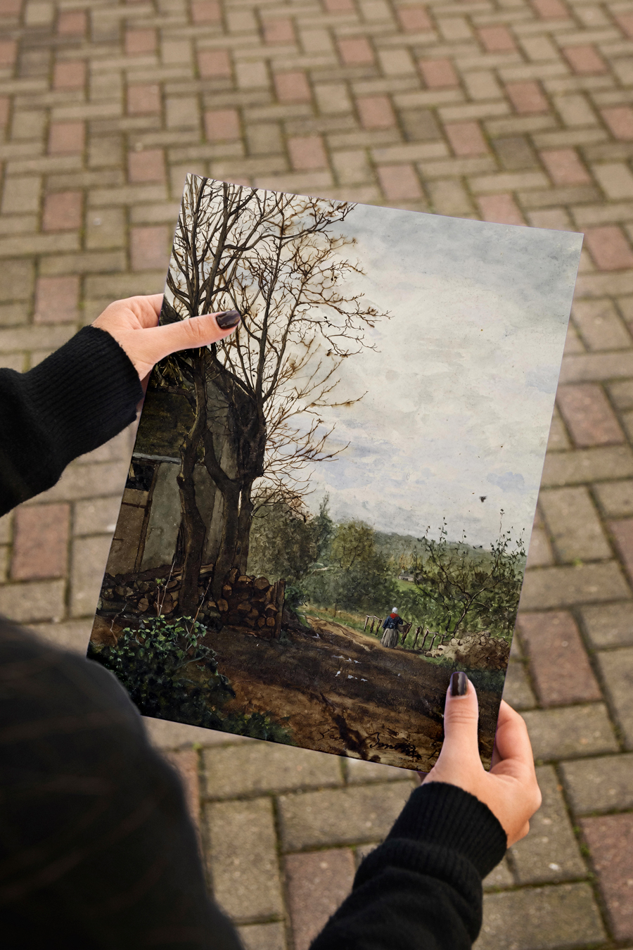 Lane Beside a Building Poster - Görsel 3