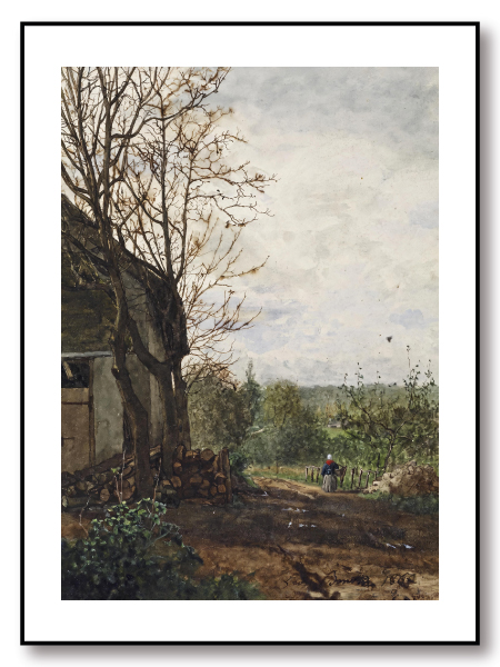 Lane Beside a Building Poster - Görsel 2