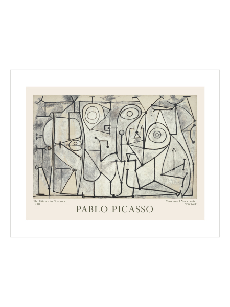 The Kitchen in November by Pablo Picasso Poster 