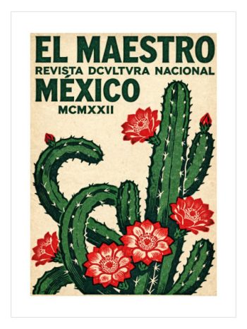 Vintage Cactus Mexico Poster – Vintage Meksika Kaktüsü