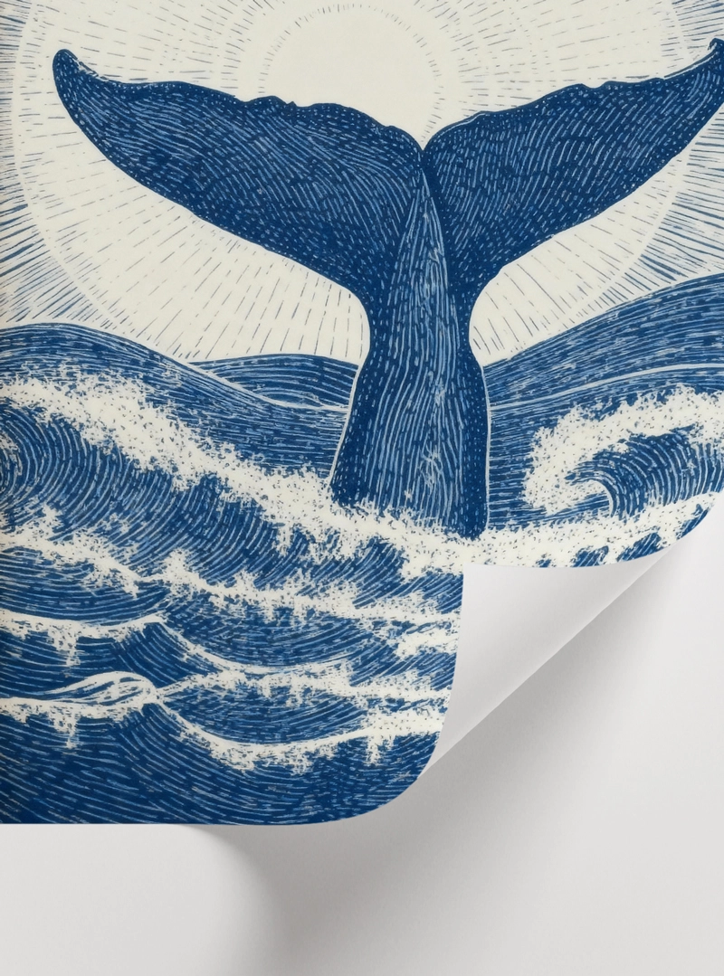 Whale’s Return Poster – Balinanın Dönüşü Okyanus Duvar Posteri - Görsel 2