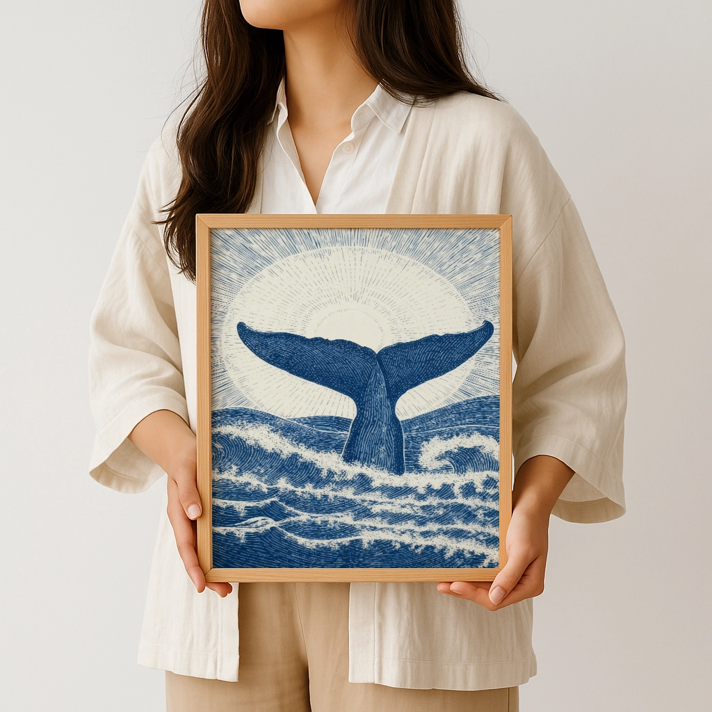 Whale’s Return Poster – Balinanın Dönüşü Okyanus Duvar Posteri - Görsel 4