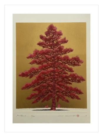 japon çam ağacı sanat posteri