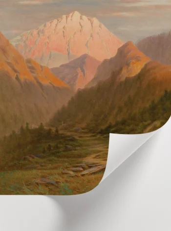 Yüksek kaliteli kağıda basılmış, 13x18 ve 50x70 cm boyutlarında dekoratif doğa manzara posteri.