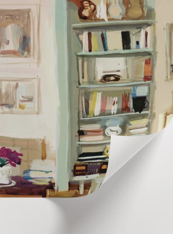 Yüksek kaliteli kağıda basılmış, 13x18 ve 50x70 cm boyutlarında çağdaş sanat posteri.