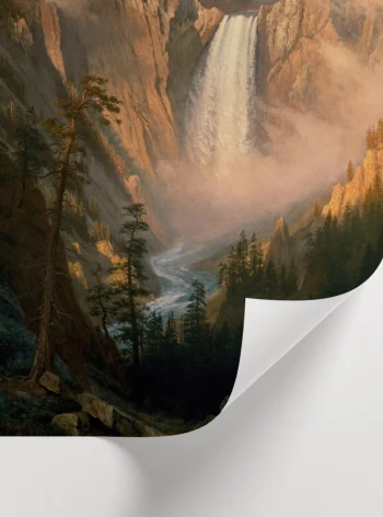 Ofis ve salon dekorasyonu için ideal, doğanın büyüleyici gücünü yansıtan sanatsal kanyon tablosu.