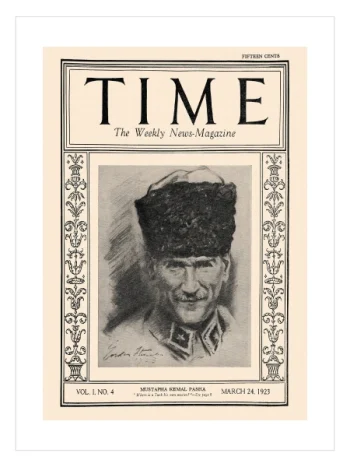time-1923-ataturk-kapak-cerceveli-poster
