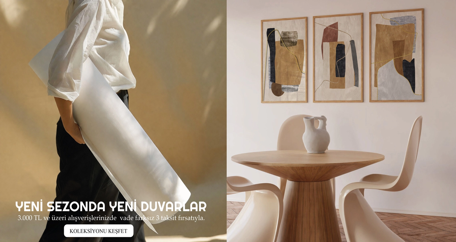 Sweetco tüm alışverişlerinizde geçerli peşin fiyatına 3 taksit fırsatı ve modern duvar dekorasyonu koleksiyonu sweetco