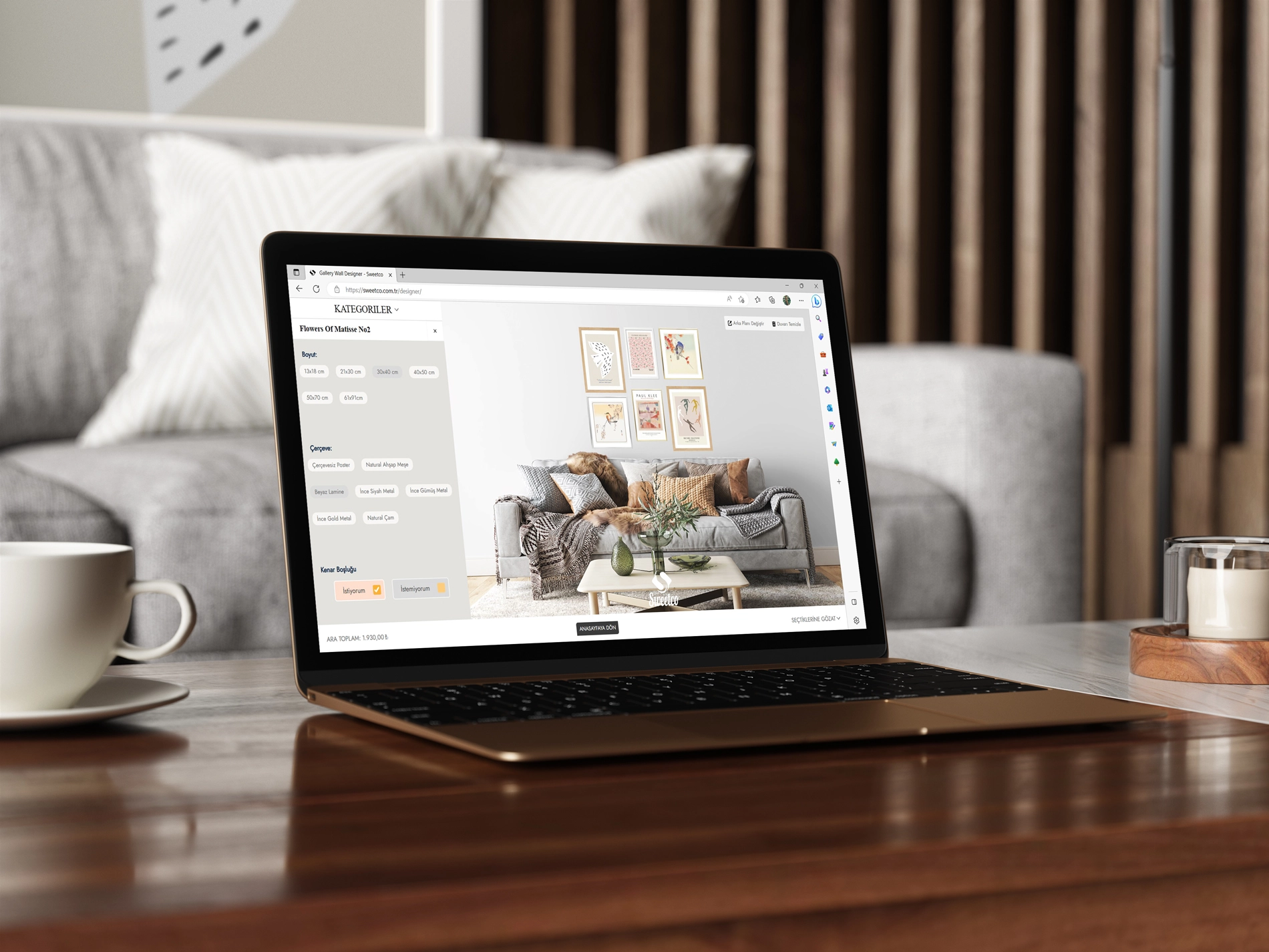 galeri duvarı tasarım aracı