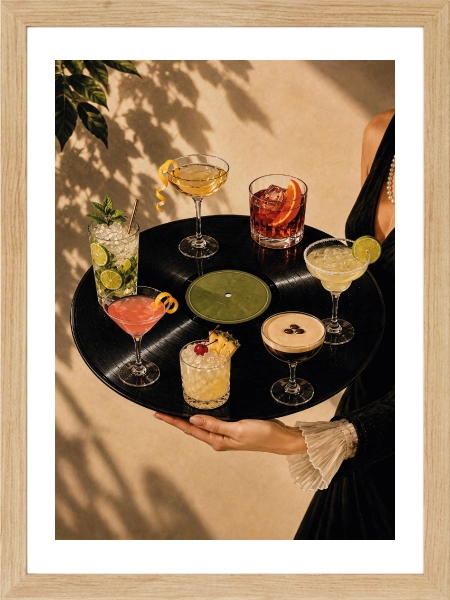Cocktail Bar Poster — Retro Kokteyl ve Bar Temalı Dekoratif Duvar Posteri - Görsel 5