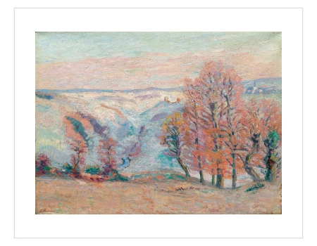 Emile Gruppé Pink Winter Valley Poster - Pembe Kış Vadisi - Görsel 4