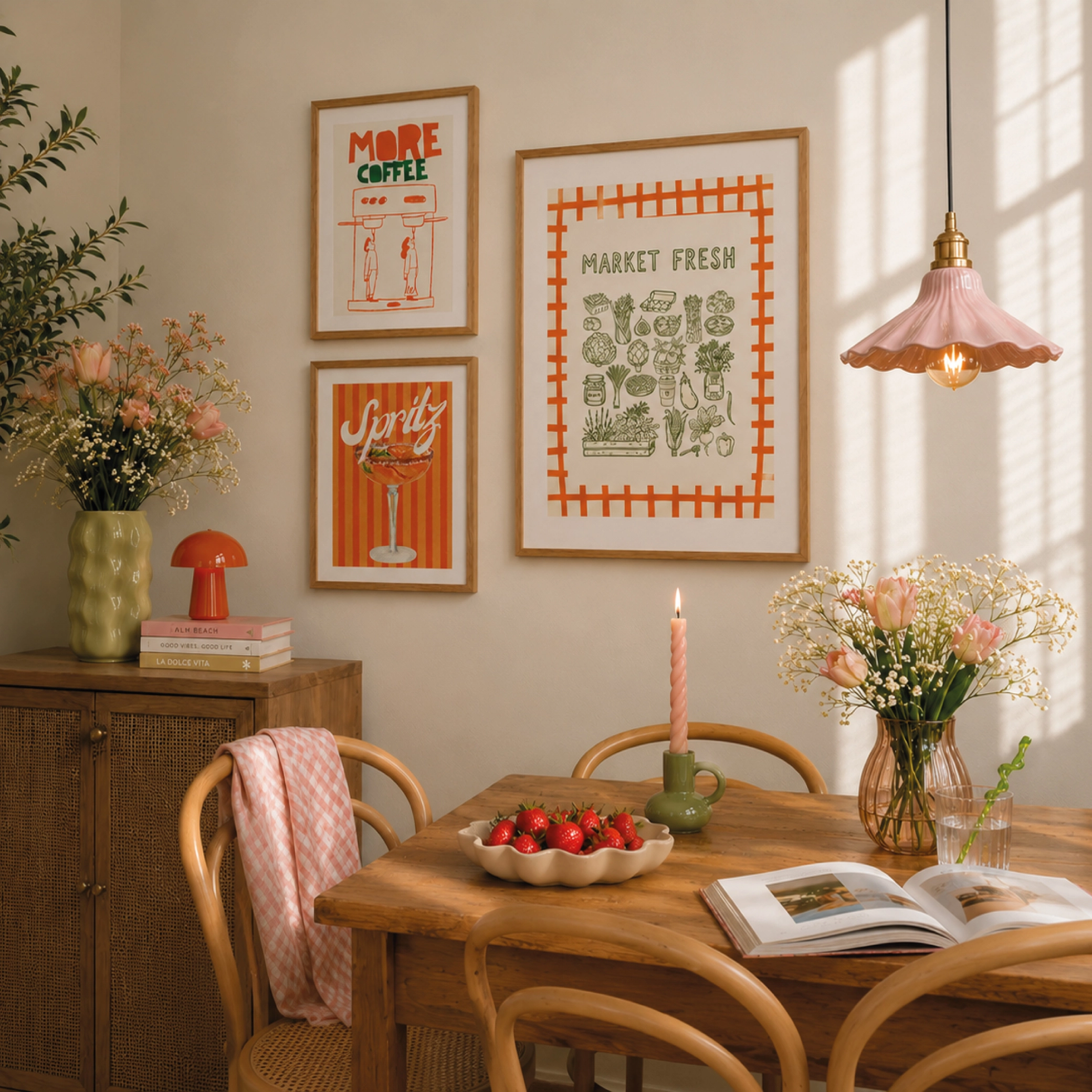 Market Fresh Farmhouse Poster - Çiftlik Pazarı Duvar Tablosu - Görsel 4