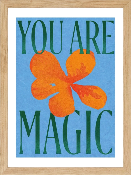 You Are Magic Floral Wall Art | Sen Bir Mucizesin Çiçekli Duvar Tablosu - Görsel 5