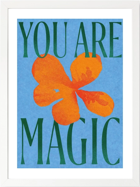 You Are Magic Floral Wall Art | Sen Bir Mucizesin Çiçekli Duvar Tablosu - Görsel 6