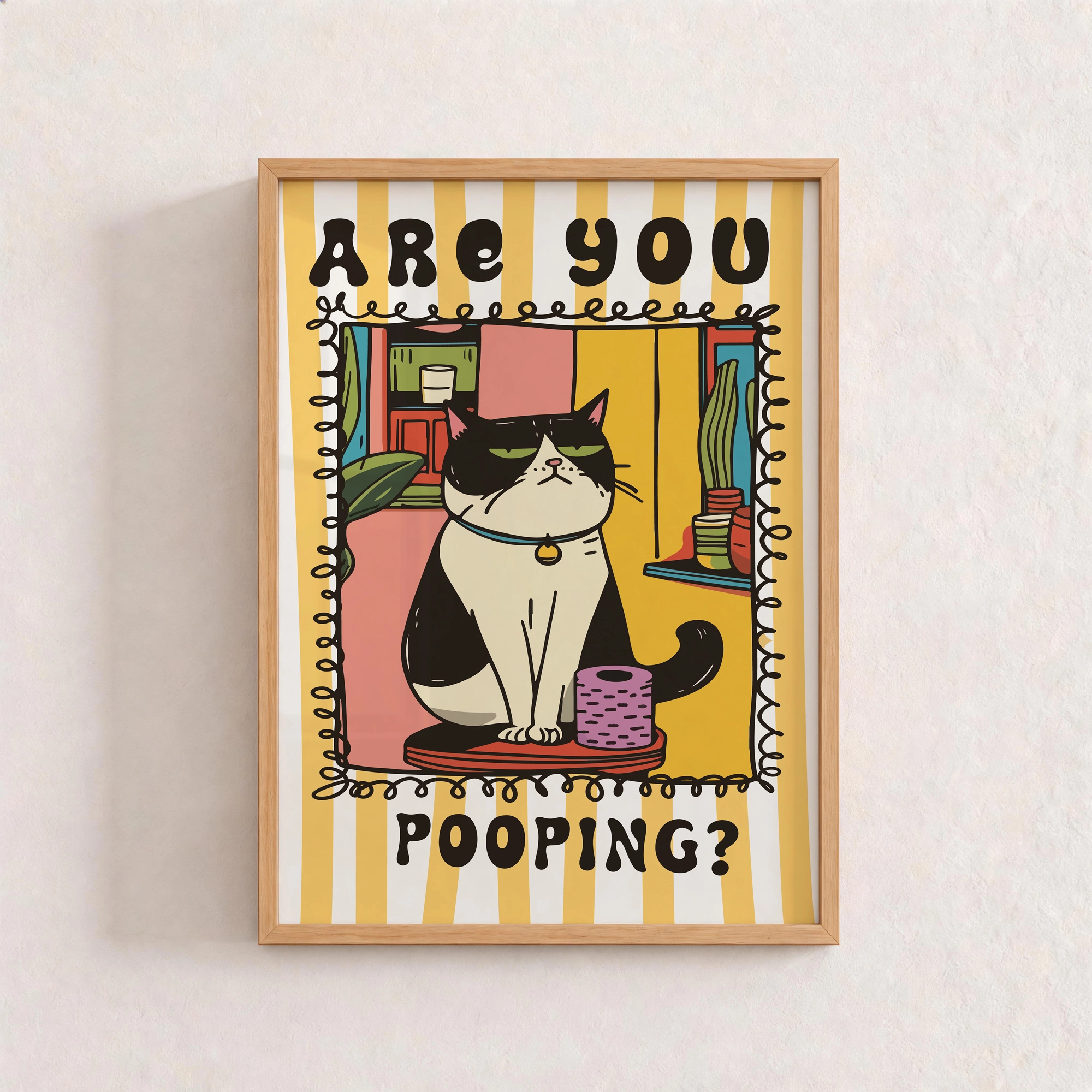 Are You Pooping Kedi Posteri - Görsel 3