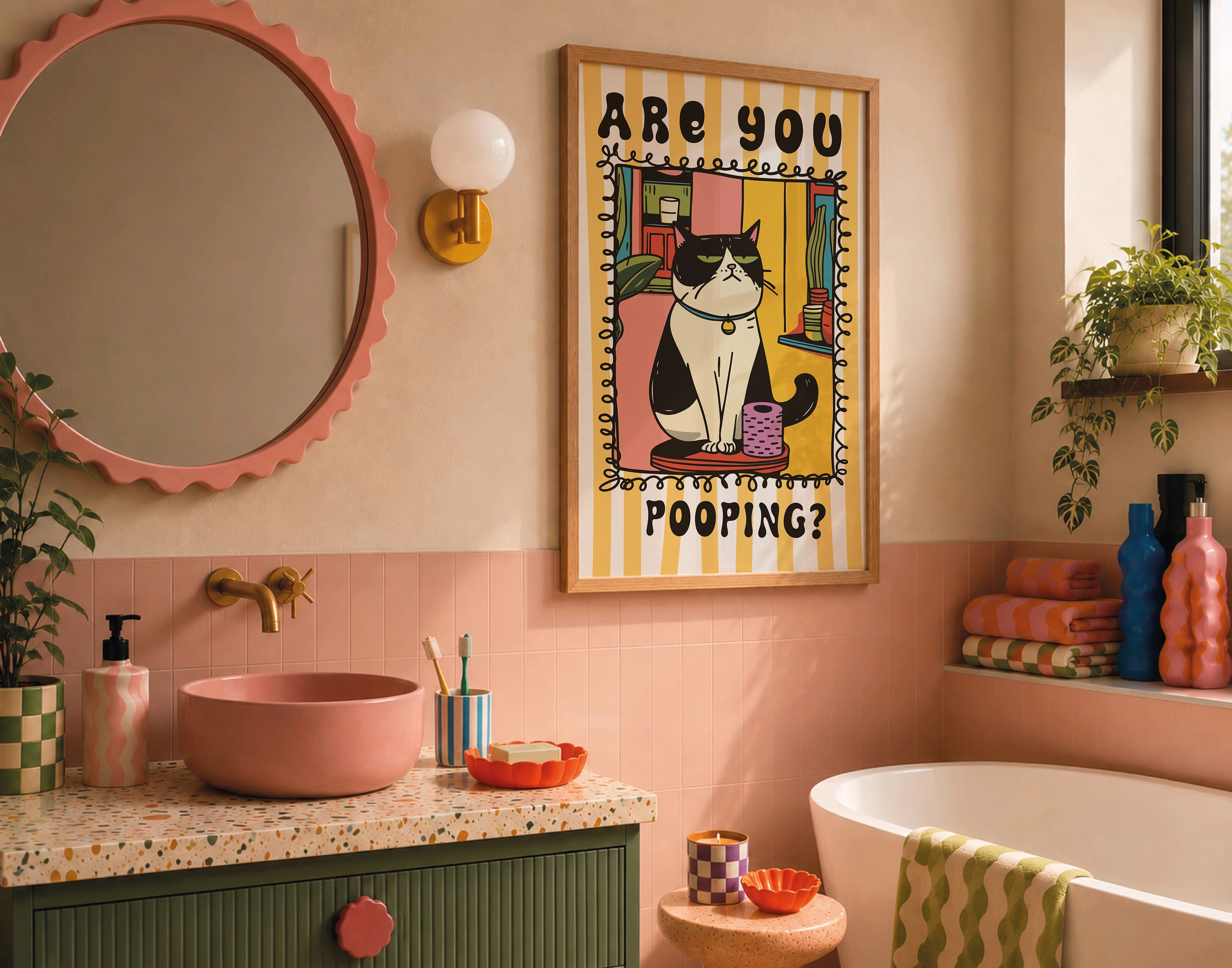 Are You Pooping Kedi Posteri - Görsel 4
