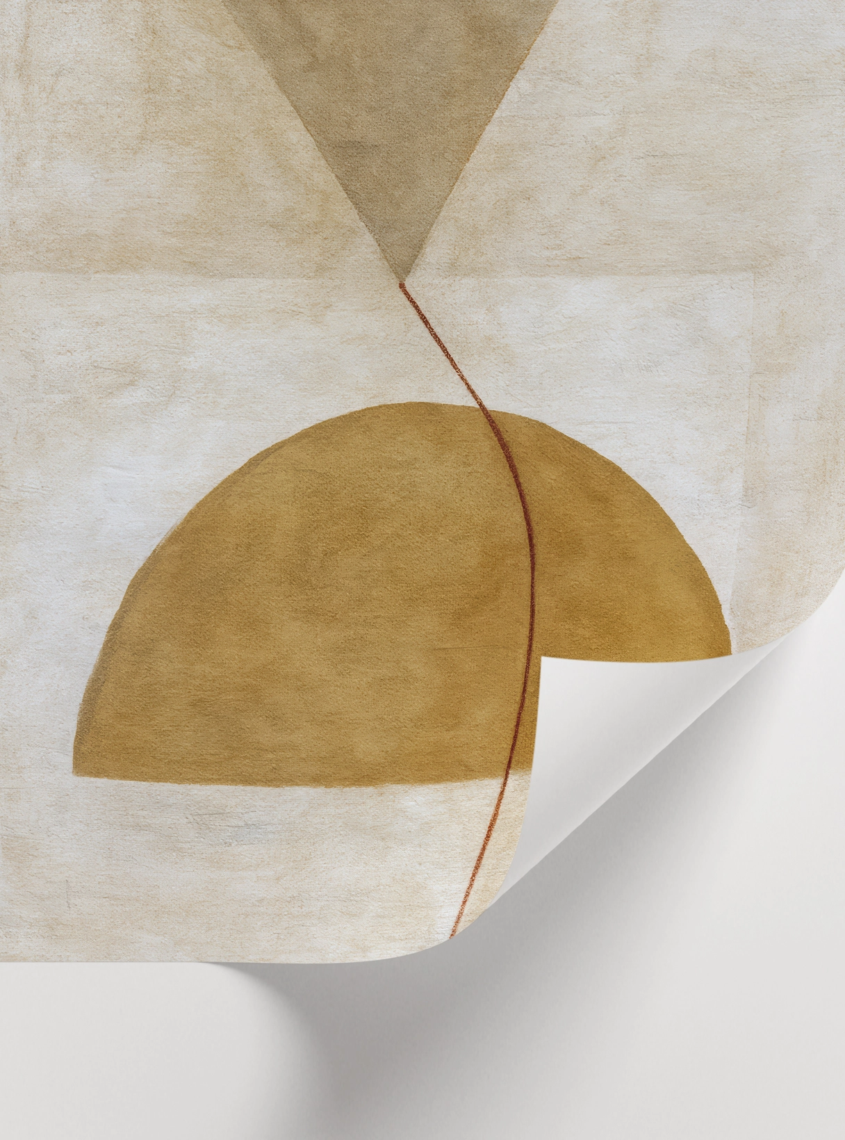 Golden Balance Poster Seti | Modern Soyut Duvar Dekoru - Görsel 2
