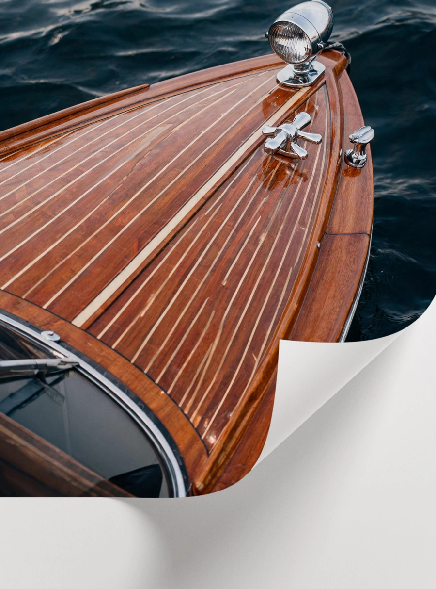 Luxury Wooden Speedboat Poster — Lüks Ahşap Sürat Teknesi - Görsel 2