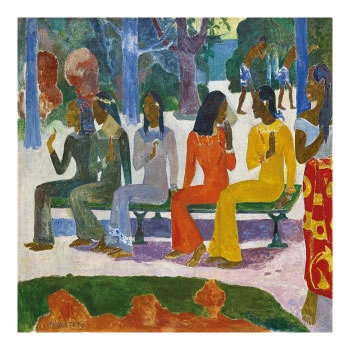 Paul Gauguin Ta Matete Poster - Tahiti Kadınları Sanat Tablosu - Görsel 4