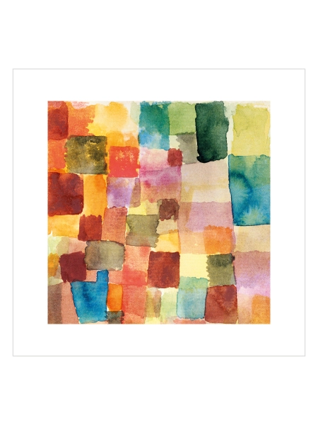 Paul Klee Color Blocks Composition Poster