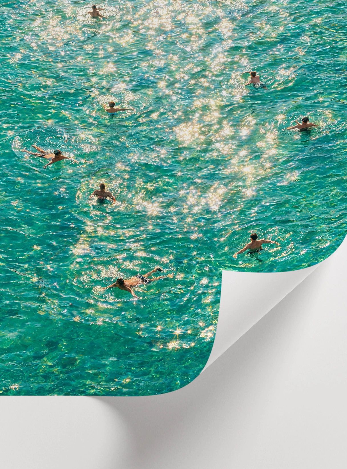 Sparkling Turquoise Sea Poster — Işıltılı Turkuaz Deniz Manzarası - Görsel 2