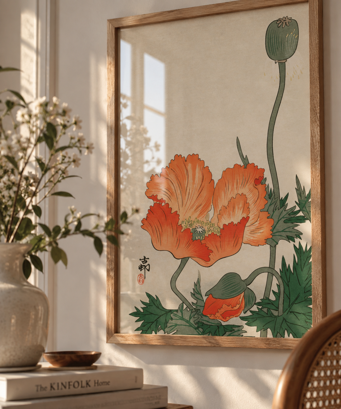 Autumn in Japan Poster Seti – Japon Sanatı Üçlü Duvar Dekoru - Görsel 4