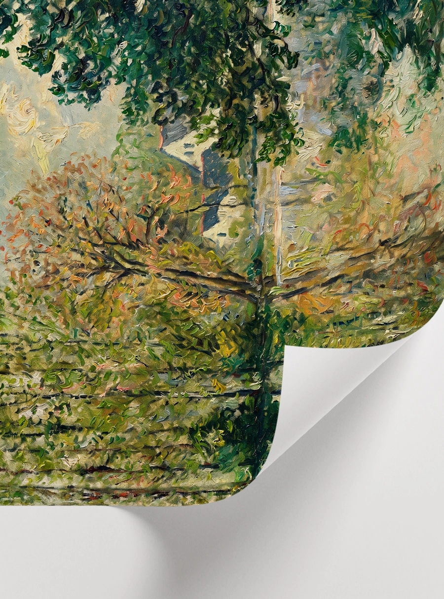 Forest Cottage Poster — Ağaçlar Arasında Kır Evi Manzarası - Görsel 2