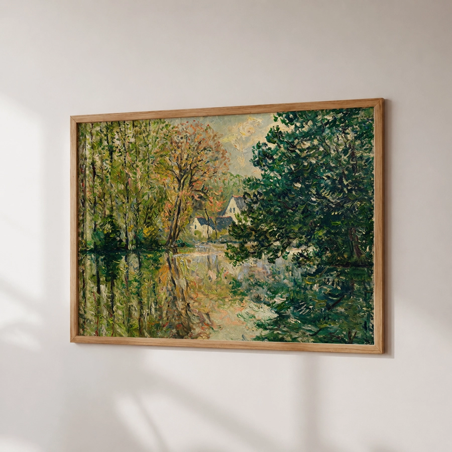 Forest Cottage Poster — Ağaçlar Arasında Kır Evi Manzarası - Görsel 3