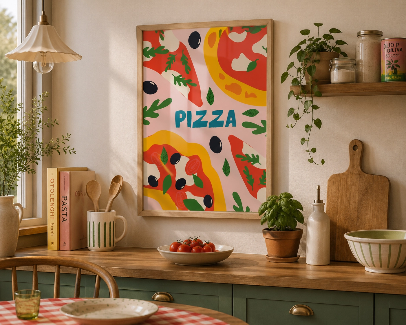 Pizza Party Poster — İtalyan Mutfağı Esintili Pop Art Duvar Dekoru - Görsel 3