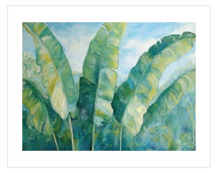 Tropical Leaves Poster — Yeşil Muz Yaprakları - Görsel 4