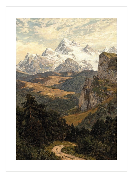 Alpine Trail Poster – Karlı Dağ Yolu