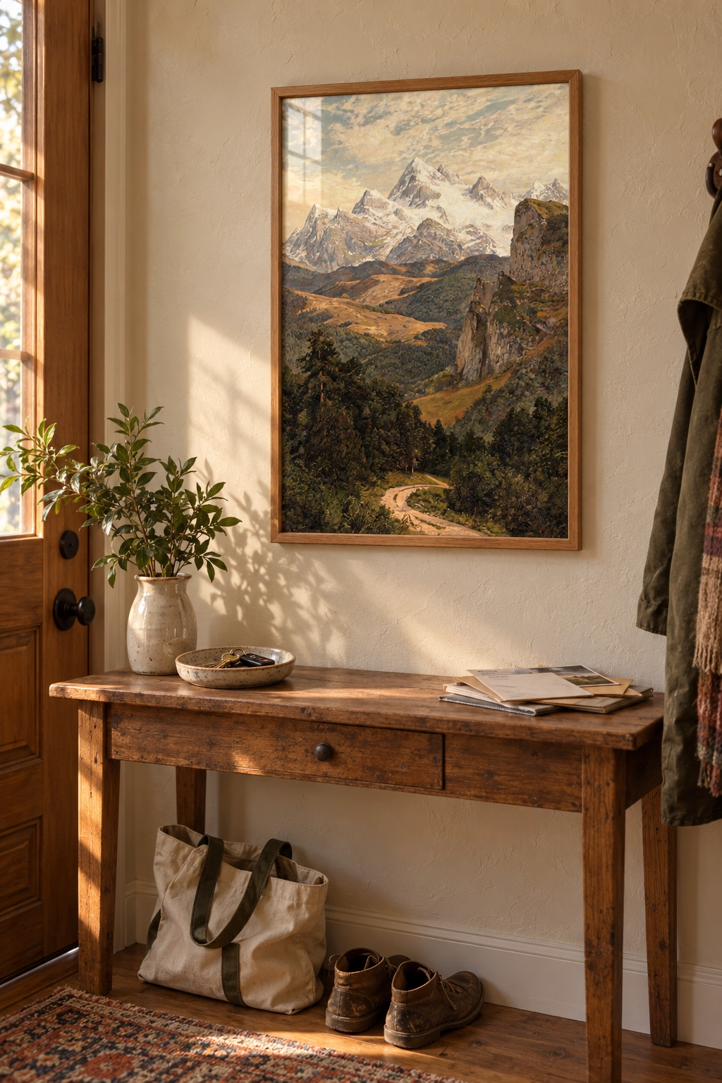 Alpine Trail Poster – Karlı Dağ Yolu - Görsel 3