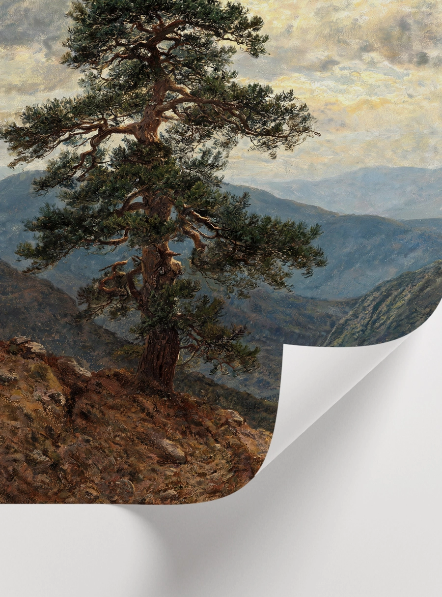 Mountain Pine Vista Poster – Dağ Çamı Manzarası - Görsel 2