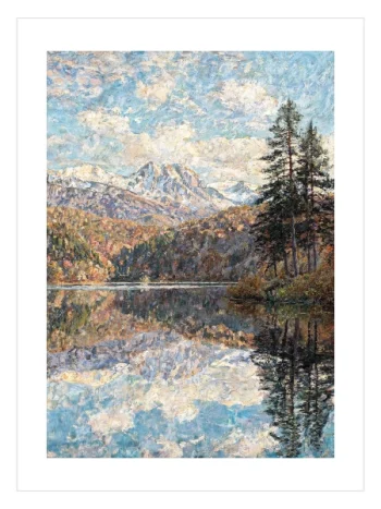 Pine Forest Lake Poster – Çam Ormanı Gölü