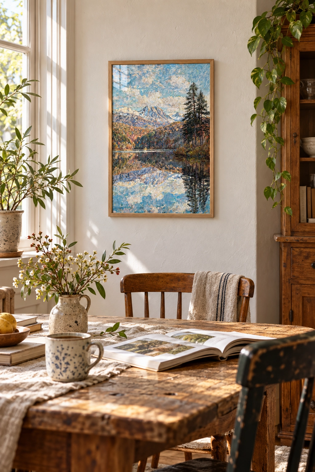 Pine Forest Lake Poster – Çam Ormanı Gölü - Görsel 3