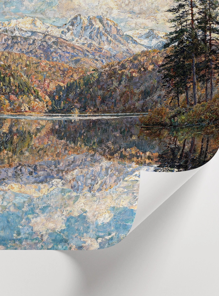 Pine Forest Lake Poster – Çam Ormanı Gölü - Görsel 2