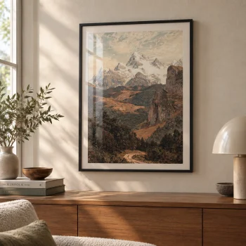 Zamansız sanat baskıları ve vintage duvar dekoru
