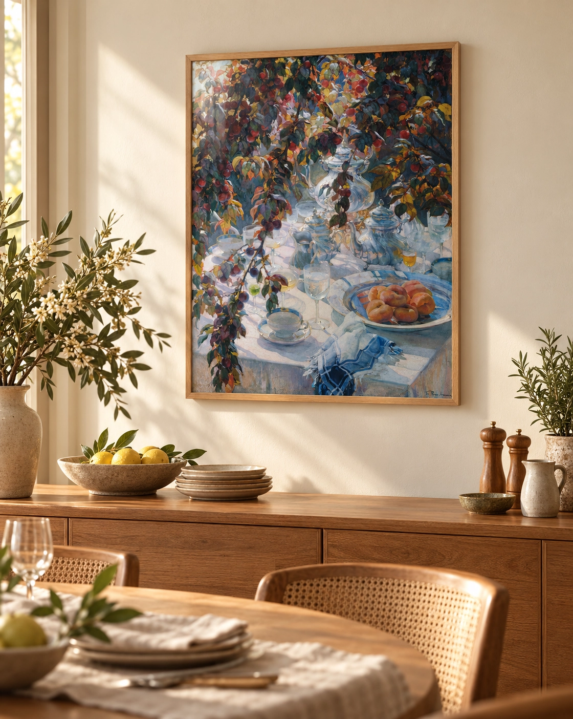 Colorful Fruit Still Life Poster — Renkli Meyve Natürmort - Görsel 3