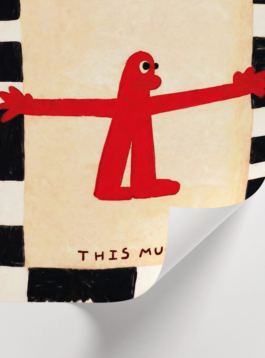 I Love You This Much Poster – Sevimli Kırmızı Figür - Görsel 2