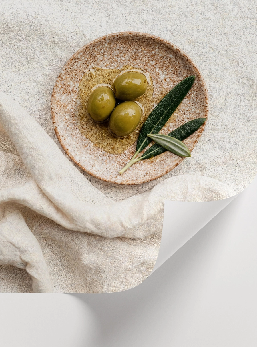 Olive Branch & Table Poster — Zeytin Dalı ve Akdeniz Sofrası - Görsel 2
