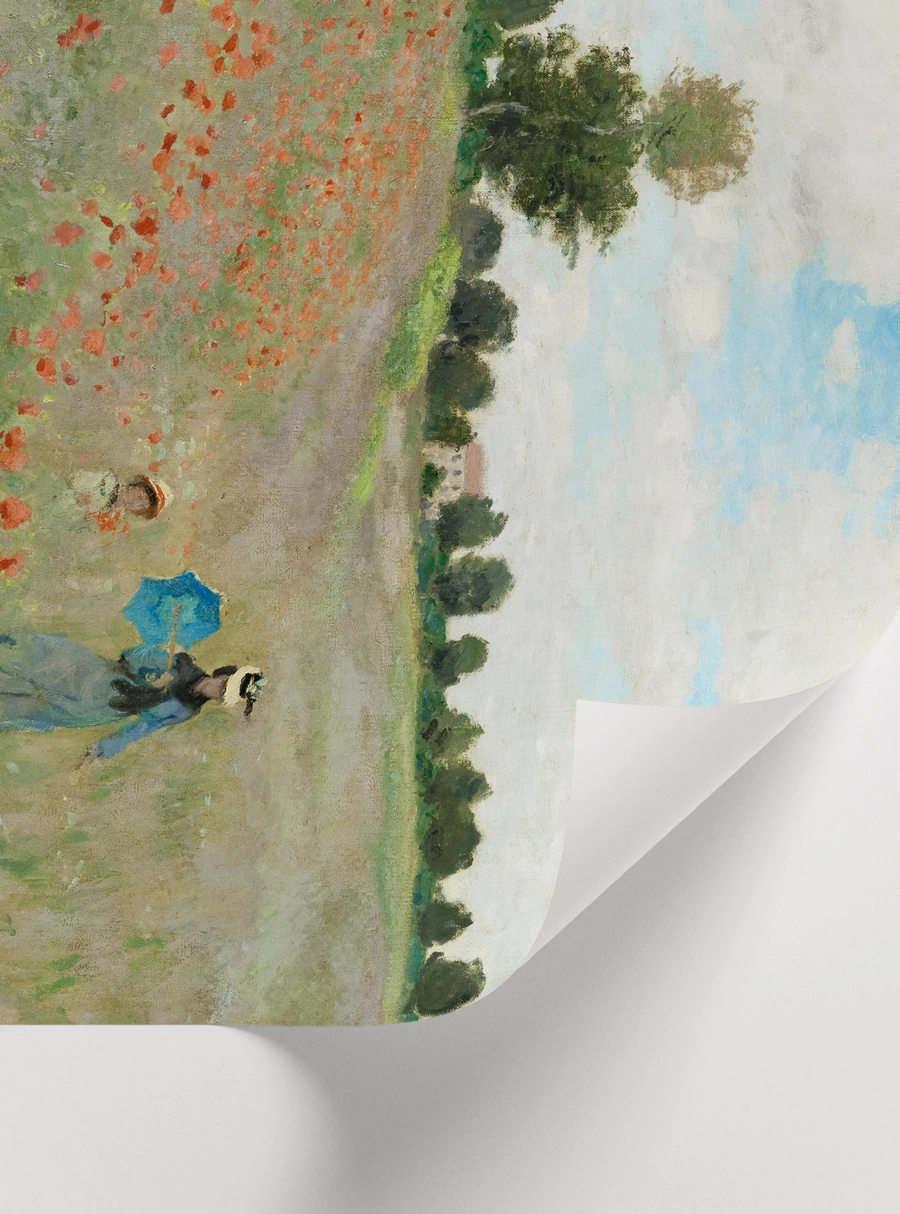 Poppy Field by Claude Monet Poster — Gelincik Tarlası - Görsel 2
