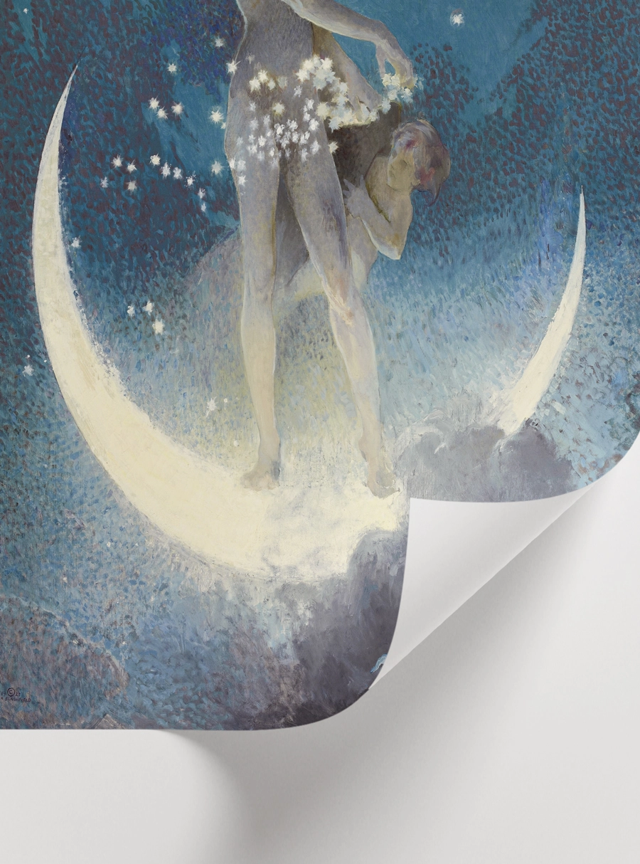 Edwin Blashfield imzalı Spring Scattering Stars tablo posteri