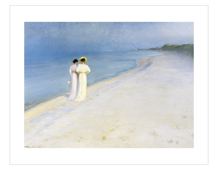 Summer Evening by Peder Severin Krøyer Poster — Güney Sahilinde Yaz Akşamı - Görsel 3