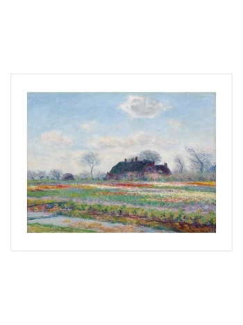 Tulip Fields at Sassenheim by Claude Monet Poster — Lale Tarlaları