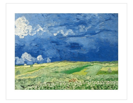 Wheatfield Under Thunderclouds by Vincent van Gogh Poster — Buğday Tarlası - Görsel 4